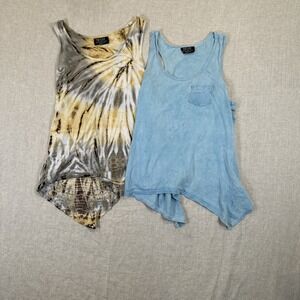 Lot of 2 Tryst Women Tank Top Multicolor Medium